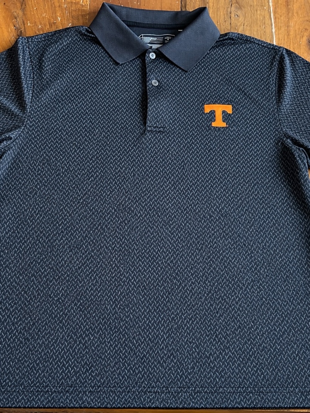 Cutter & Buck Black Polo with Orange 'T' Chest Emblem